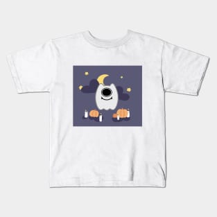 Halloween Ghost Friend Kids T-Shirt